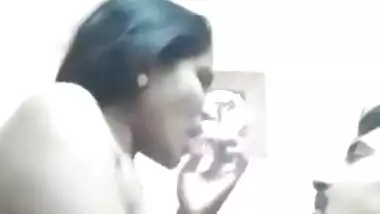 Indian XXX wife gets her tits licked after giving her husband a blowjob MMS