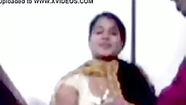 Indian blowjob of a desi college girl during the class