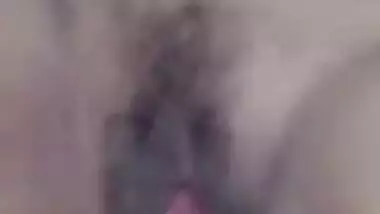 Indian love tunnel fingering MMS movie scene of a lewd wife