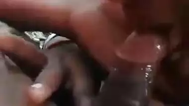 Marathi slut giving blowjob to customer in jungle