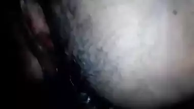 Desi wife with wet hairy pussy being anal fucked