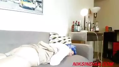 Pervert step brother fondles s. sister and fucks all her holes