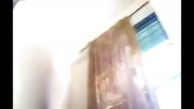 Horny Indian wife hardcore home sex scandal with college guy