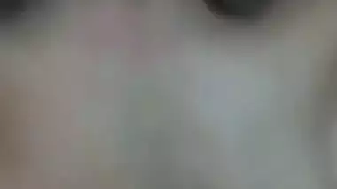 Indian nude babe takes a thick dick in her shaved pussy