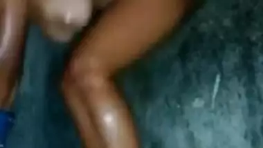 Big boobs village girl taking bath