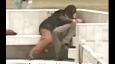 Desi couple in public place