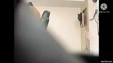 Bhabhi Caught Wearing Dress in
