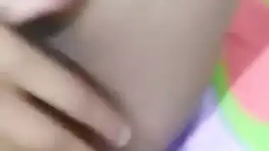 Indian teen pussy fingering on selfie cam video