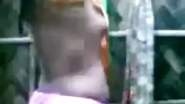 Indian Aunty's HUGE Boobs Show while bathing