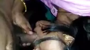 Cute wife engulfing 10-pounder of her spouse at home