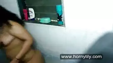 Indian babe lily in shower